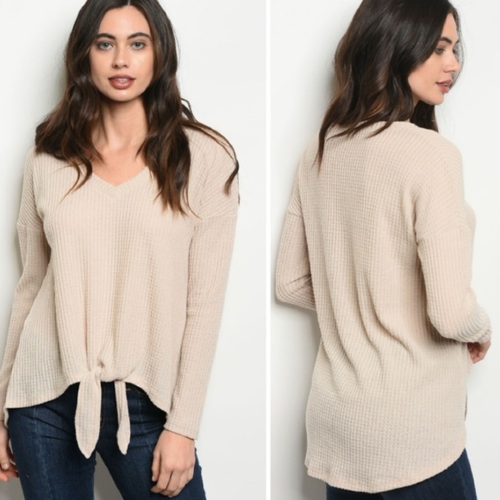 Waffle Knit Tie Thermal